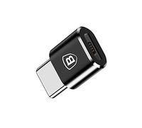 Baseus - Adattatore da Micro USB a USB tipo C, colore: Nero