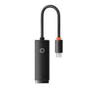 Baseus Adattatore di rete serie Lite esterna da USB di tipo C a RJ-45 fino a 1 Gbps (1000Mbps) Black (WKQX000301)