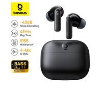 Baseus Bass EP10/BP1 NC -43dB Auricolari True Wireless con cancellazione del rumore ANC, Bluetooth 6.0, auricolari in-ear wireless con 4 microfoni.