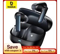 Baseus Bowie M2s Auricolare wireless -48dB Cancellazione attiva del rumore Cuffie Bluetooth 5.3 38ms Auricolari audio spaziale a bassa latenza