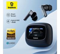 Baseus Bowie M2s Ultra Auricolari wireless Smart Screen 52dB Cancellazione del rumore Cuffie Bluetooth 5.4 Auricolari audio spaziale 3D Black