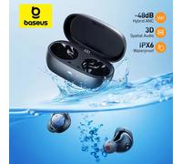 Baseus Bowie MA10 Pro ANC Auricolari wireless 48dB Hybrid ANC Auricolari Bluetooth 5.3 IPX6 Impermeabile 4 microfoni ENC Cuffie sportive