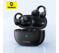 Baseus Bowie MC1 Ear Clip Auricolari wireless Bluetooth 5.4 Cuffie auricolari aperte Clip-On Auricolari sportivi IP57 Impermeabile AI-Bass Black