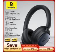 Baseus Bowie MH1 ANC Cuffie wireless Cuffie ibride adattitive con cancellazione del rumore da 48 dB Tempo di riproduzione 80 ore Cuffie LDAC audio ad alta risoluzione