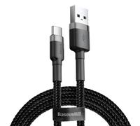 Baseus Cafule cavo USB - A a USB - C QC 3.0, 3A - 0,5 m - Nero / Grigio