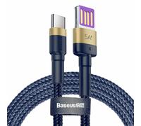 Baseus Cafule Cavo USB TIPO C 40W Ricarica Veloce 3A QC 3.0 1M Oro