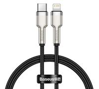 Baseus Cafule Series - Cavo dati in metallo da tipo C a Lightning PD, 20 W, 1 m, colore: Nero