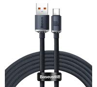 Baseus Crystal Shine USB-A to USB-C Cable 100W 2m Black
