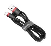 Baseus CALKLF-B19 cavo per cellulare Nero Rosso 1 m USB A Lightning (Baseus Cafule Lightning-kabel - Lightn) NEW