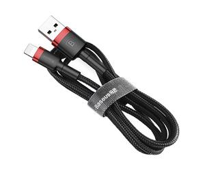 Baseus CALKLF-B19 cavo per cellulare Nero Rosso 1 m USB A Lightning (Baseus Cafule Lightning-kabel - Lightn) NEW