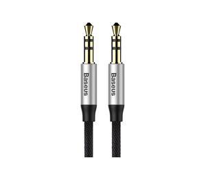 Baseus CAM30CS1 cavo audio 1,5 m 3,5mm Nero, Argento - Nouvo
