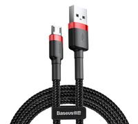 Baseus CAMKLF-B91 cavo USB 1 m USB A Nero, Rosso (Baseus Cafule USB-A to Micro-USB Cable 2.4A 1m - Black / Red) NEW
