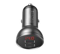 Baseus Car Charger Digital Display Dual USB 4.8A 24W Gray (CCBX-0G)
