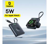 Baseus Caricabatterie wireless magnetico da 5 W per Apple Watch Cavo integrato USB-C per Apple Watch S1-S10 SE SE2 Ultra2