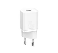 Baseus, Caricatore a settori USB-C da 20W Modello CCCJGCE Super Si Quick, Bianco