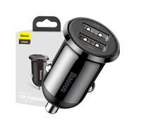 Baseus Caricatore Auto Accendisigari 2X USB 4,8A Universale KFZ PKW Nero