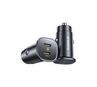 Baseus Caricatore da Auto GoTrip USB e USB-C 30W Nero