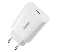 Baseus, Caricatore da muro Quick Charge 3A con porta USB-C da 20W, Bianco