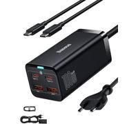 Baseus Caricatore USB C 100 W, 4 Porte(2C+2U) PD PPS Caricabatterie Rapido da Tavolo con GaN3.0 Tech, Compatibile con MacBook Pro/Air Laptop, iPhone 16-12, iPad Pro, Samsung Galaxy S24