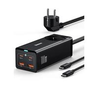 Baseus Caricatore USB C da 100 W con presa, GaN3 PowerCombo USB Alimentatore PD multiplo con 1 AC + 4 porte, caricatore GaN per MacBook Pro/Air, iPad Pro, iPhone 14 Pro/13/12, Galaxy S23, Steam Deck