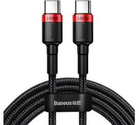Baseus CATKLF-AL91 cavo USB 2 m USB C Nero (Baseus Cafule USB-C Cable 100W, PD2.0 2m - Red - Black) NEW