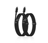 Baseus Cavo da USB C a USB C, 100W [1m + 1m] cavo di ricarica rapida di tipo C per iPhone 16, 15, 14, 13 12 Pro, Galaxy S25, S24, S23, Ultra, MacBook, iPad Pro