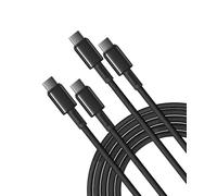 Baseus Cavo da USB C a USB C, 100W [2m + 2m] cavo di ricarica rapida di tipo C per iPhone 16, 15, 14, 13 12 Pro, Galaxy S25, S24, S23, Ultra, MacBook, iPad Pro