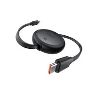 Baseus Cavo da USB C a USB C, arrotolabile, 60 W, 1 m, mini retrattile, cavo di ricarica veloce, USB C per iPhone 16, 15, 14 Pro, Samsung Galaxy S25, S24 Ultra, MacBook, iPad Pro, portatile, facile da