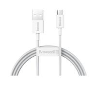 Baseus, Cavo di Supporte trasferimento USB-MicroUSB 2A 1m, Bianco