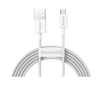 Baseus, Cavo di Supporte trasferimento USB-MicroUSB 2A 2m, Bianco