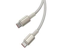 Baseus Cavo USB C 100 W 2 m, cavo di ricarica rapida PD da USB C a USB C, in lega di zinco tipo C per iPhone 16 15 14 13 12 Pro, Galaxy S25 S24 S23 S22 S21 Ultra, MacBook, iPad Pro