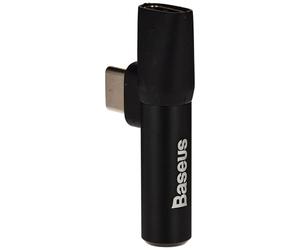 Baseus Convertitore L41 tipo C (input) per connettore di tipo C + 3,5 mm, nero (CAT Converter L41-01)
