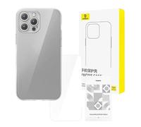 Baseus Cover protettiva trasparente per iPhone 15 Pro con vetro temperato
