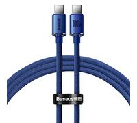 Baseus Crystal Shine 100W 120 cm PD Type-C cavo di ricarica Blu
