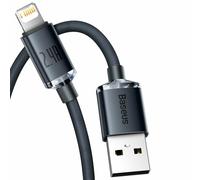Baseus Crystal Shine Serie Cavo Dati Veloce 8Pin 2.4A 2M Nero