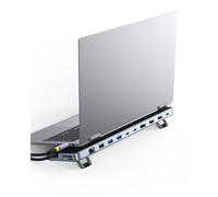 Baseus Docking Station Supporto per Laptop, 12 in 1 HUB Triplo Display 4K HDMI/DP, USB A/C 10G, PD 100W, Ethernet, TF/SD, con Supporto per Windows/Dell/HP/Lenovo/Mac