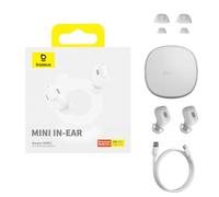 Auricolari Bluetooth wireless Baseus Bowie WM01 TWS con custodia di ricarica (bianco)