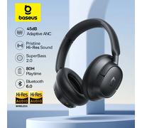 Baseus EH10 NC ANC Cuffie wireless Cuffie ibride adattitive con cancellazione del rumore da 45 dB Cuffie LDAC ad alta risoluzione Bluetooth 6,0 80 ore White add pouch