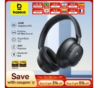 Baseus EH10 NC ANC Cuffie wireless Cuffie ibride adattitive con cancellazione del rumore da 45 dB Cuffie LDAC ad alta risoluzione Bluetooth 6,0 80 ore