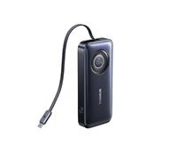 Baseus EnerCore Powerbank 10000 mAh 45W Ricarica Rapida, con cavo 60cm USB-C integrato Retrattili, con iPhone 16/15 serie, iPad, MacBook, Samsung e Altro