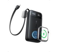 Baseus EnerFill FT31 Power Bank 10000 mAh 45W con Cavo USB-C Integrato, Batteria Esterna Ricarica Veloce per Viaggi, Compatibile iPhone 18 Pro/17, Samsung S26/S25, Apple Watch Serie 12/SE 3