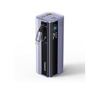 Baseus EnerGeek Laptop Powerbank 100W 10000 mAh Caricatore Portatile con Cavo 60cm USB-C Integrato Retrattili, per PC, iPhone 16/15 Serie, iPad, MacBook, Samsung e Altro