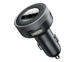 Baseus Enjoy Trasmettitore FM per auto AUX Bluetooth 5.0 Caricabatterie da auto 2 x USB