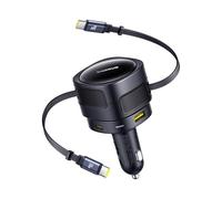 Baseus Enjoyment Max Car Charger with USB-C USB-C Cavi and USB-A US
