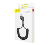 BASEUS FISH EYE CABLE DE CARGA/DATOS USB PARA LIGHTNING 2A 1M, NEGRO
