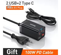 Baseus Gan3 100/ 65W Caricatore Da Tavolo Ricarica Rapida QC 3.04.0 USB C Tipo C