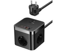 Baseus GaN5 - Ciabatta elettrica a cubo USB C 30 W con interruttore, caricatore portatile PDD per MacBook, iPad, iPhone 16/15/14/13/12, Galaxy, gioco, casa, ufficio