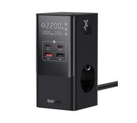 Baseus GaN5 - Ciabatta elettrica da 35 W, 3 prese con interruttore, 3 AC + 2 USB C + 2 USB A, caricatore portatile PD per MacBook, iPad, iPhone 15/14/13/12, Galaxy, gioco, casa, ufficio