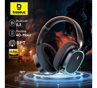 Baseus GH02 Cuffie wireless da gioco con microfono Cuffie over-ear Bluetooth 5.3 Driver da 40 mm Cuffie RGB 2.4G/wireless/cavo