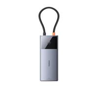 Baseus Hub 6in1 Metal Gleam 2 Series, USB-C to 2xUSB 3.0 USB-C HDMI USB-C PD Ethernet RJ45